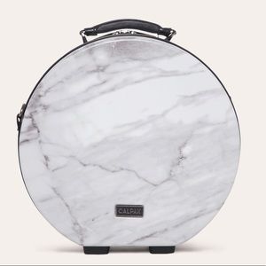 Calpak: Baye Small Hat Box in Milk Marble